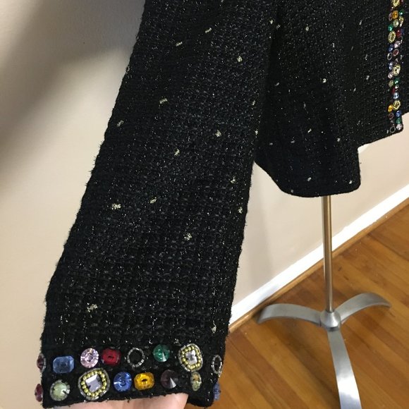 The Collective Works of Berek 2 By Takako Sakon Beweweled Tweed Suit Jacket - Picture 7 of 13